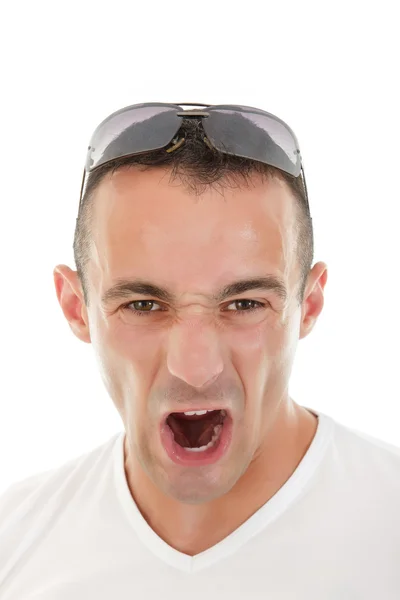 Man yelling — Stock Photo, Image