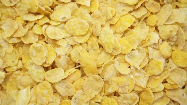 Copos Cereales Que Giran Sobre Una Base Giratoria — Vídeos de Stock