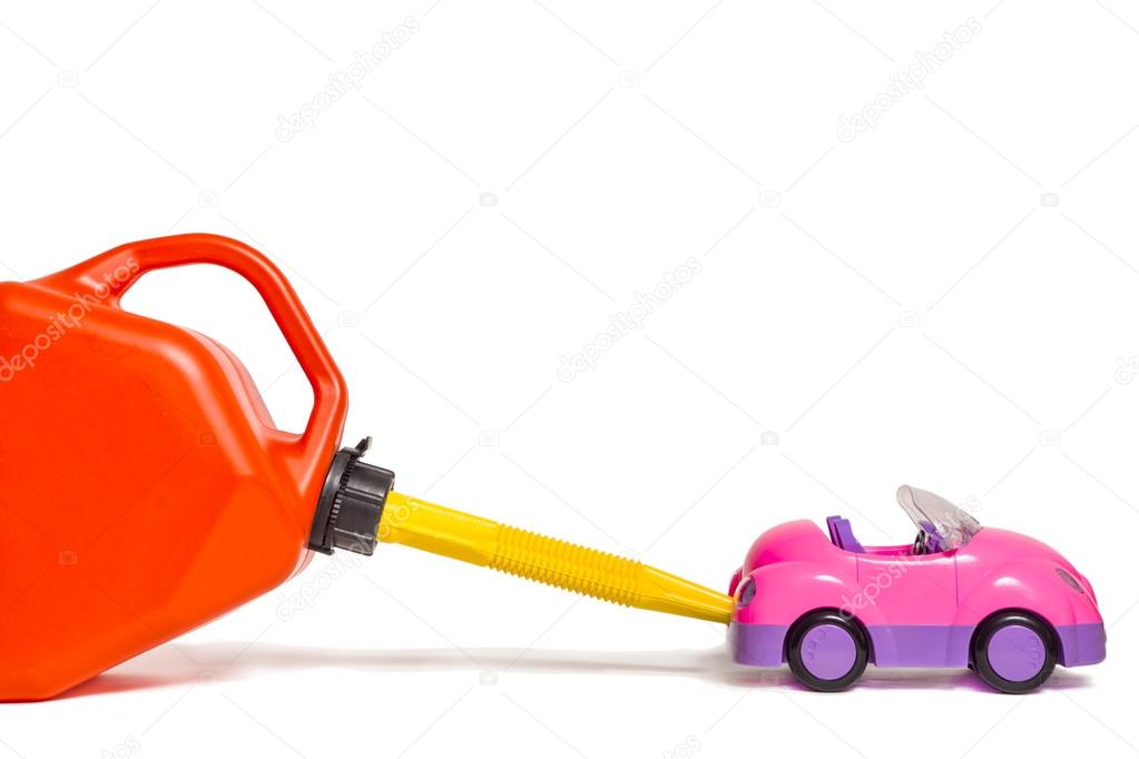 La Avec Plein De Jouet D'essence En Faire Réservoir Le Voiture eWrdCoxB