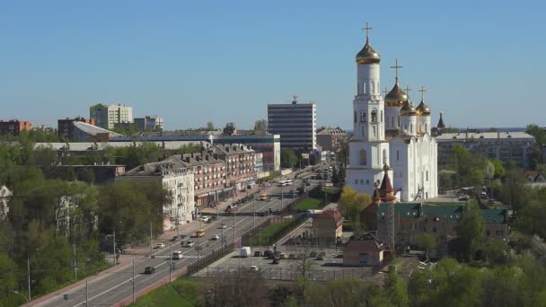 Bryansk kota, Rusia . — Stok Video
