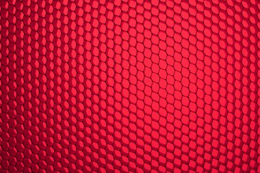 kırmızı bir arka plan karşı petek ızgara