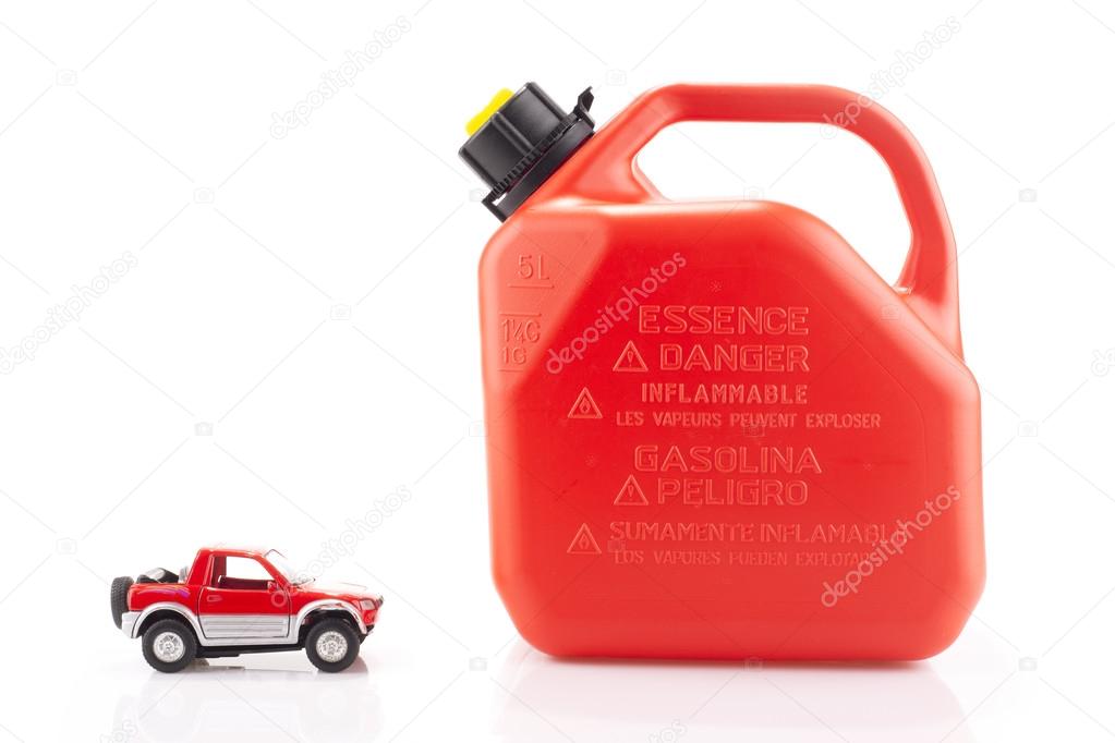 GasJuguete Tanque Esencia Pequeño Envase Y De Coche Aislado SzpLqUMGV