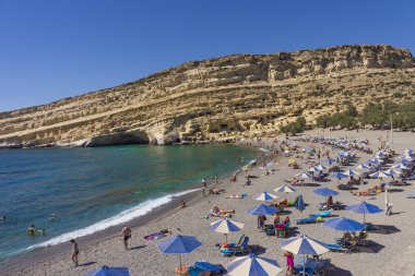 Matala beach Girit Adası