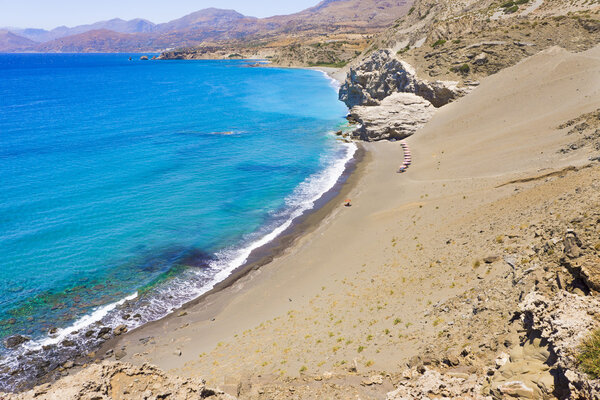 Пляж Святого Павла Сэндхиллс на острове Крит, Греция
