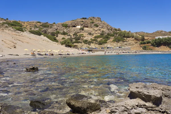 Praia de Agios Pavlos na ilha de Creta, Grécia — Fotografia de Stock
