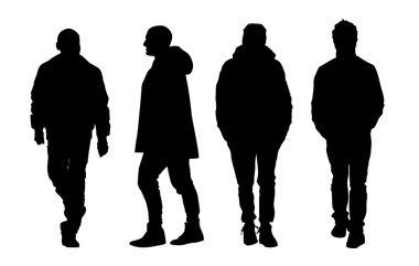 siluet adam yürüyor