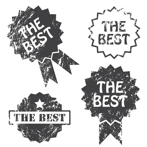 The Best Vector Stamp — Stock Vector