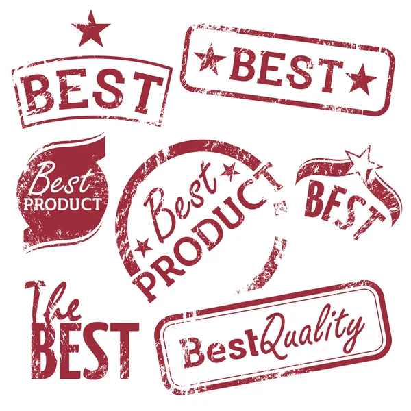 The Best Rubber Stamp — Stock Vector