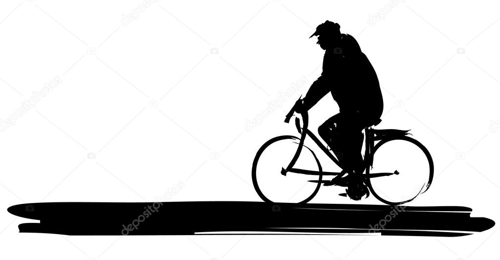 Painted Man on Bike