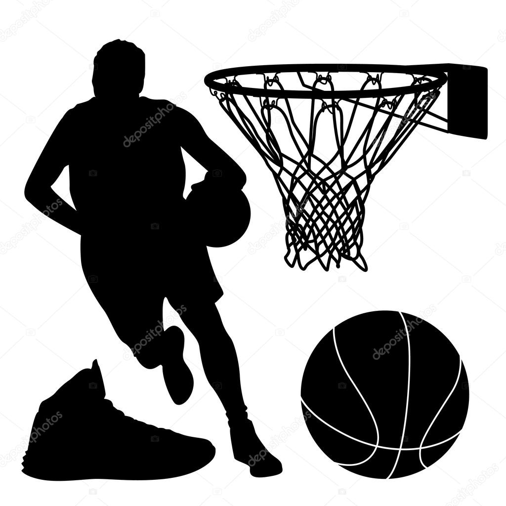 Download Basketball Silhouette — Stock Vector © artag #34085709