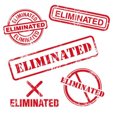 Eliminated Stamp clipart