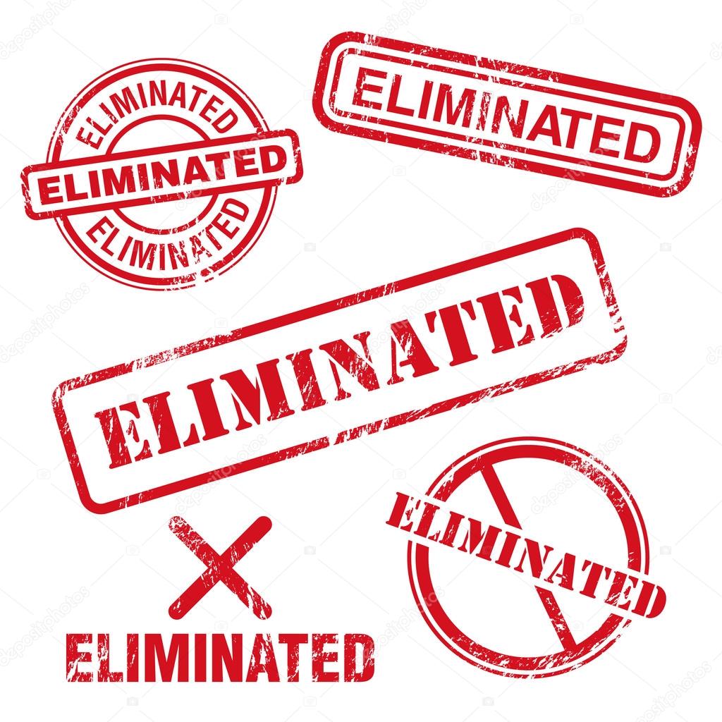 Eliminated Stamp