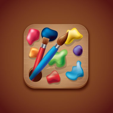 Palet app simgesi illüstrasyon