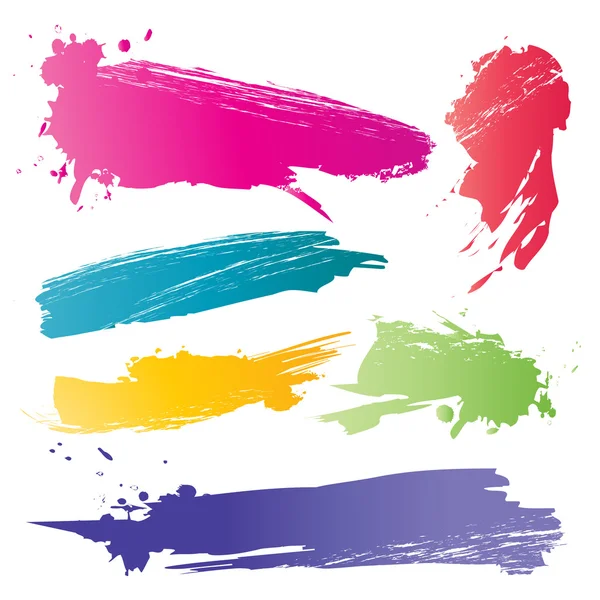 Coup de pinceau couleur — Image vectorielle