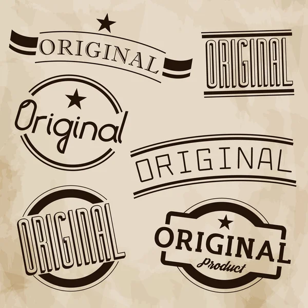Set de timbres vectoriels originaux — Image vectorielle