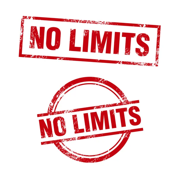 No limits stamp — Stock Vector