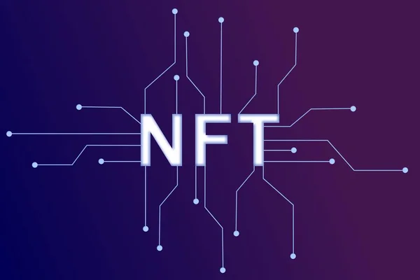 Çizgiler ve noktalar ağıyla NFT karşılanamaz sembol bilgisi. Eşsiz koleksiyonlar için ödeme yap. Video, oyun, sanat. Ağ ve afiş şablonu için blockchain teknolojisi ile NFT 'nin Isometric vektör illüstrasyonu
