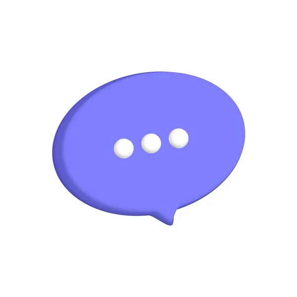 Beszédbuborék Ikonok Realisztikus Chat Beszélgetés Hírnök Kommunikáció Párbeszéd Buborék Ikon — Stock Vector