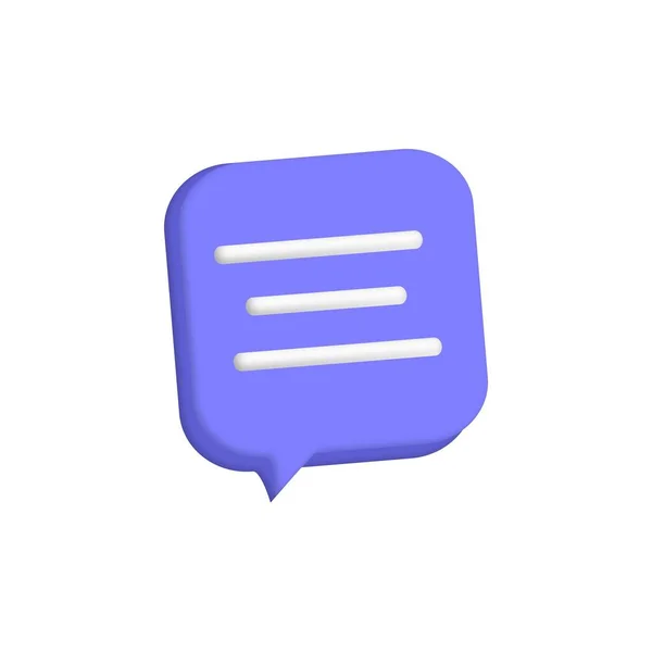 Speech Bubble Icons Realistic Chat Talk Messenger Communication Dialogue Bubble — ストックベクタ