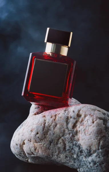 Perfume Stone Dark Background — Stock Photo, Image