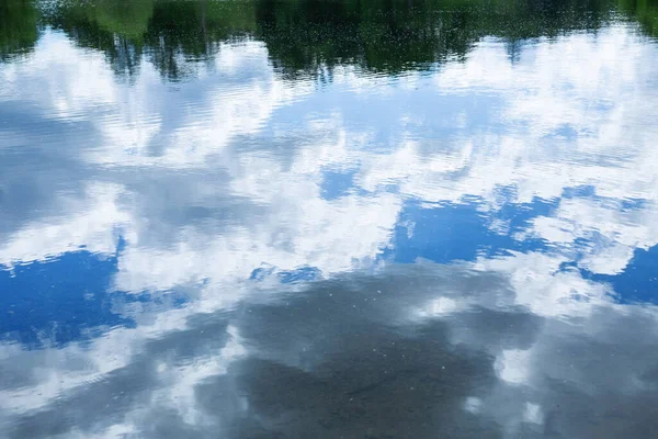 Reflet Ciel Dans Lac — Photo