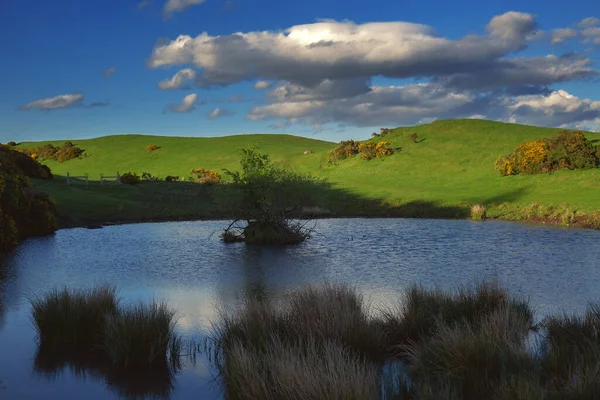 Schöner See Inmitten Der Hügel England — Stockfoto