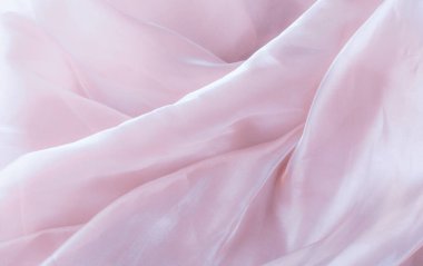 Pembe ipek kumaş dalgaları