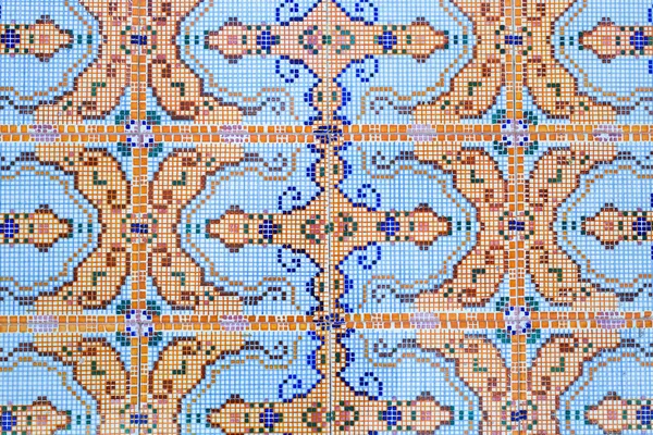 Blue Mosaic texture with pattern