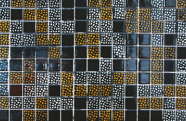 Background Texture Black Mosaic — Foto de Stock