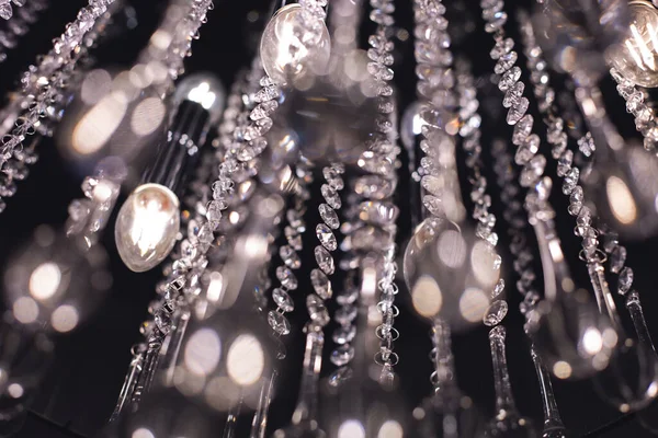 Details Beautiful Crystal Chandelier — 图库照片