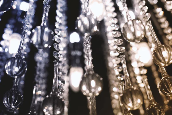 Details Stylish Glass Chandelier — Photo