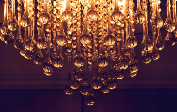 Luxury Crystal Chandelier House — Fotografia de Stock