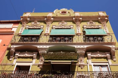 Beautiful architecture of a residential building in Europe