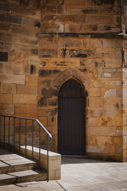 Old castle door in England