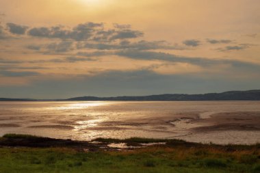 Beautiful landscape of the sea at low tide