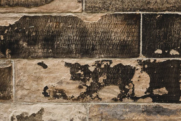 Eski Bir Tuğla Duvarın Dokusu — Stok fotoğraf