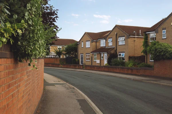 Beautiful street with houses in England