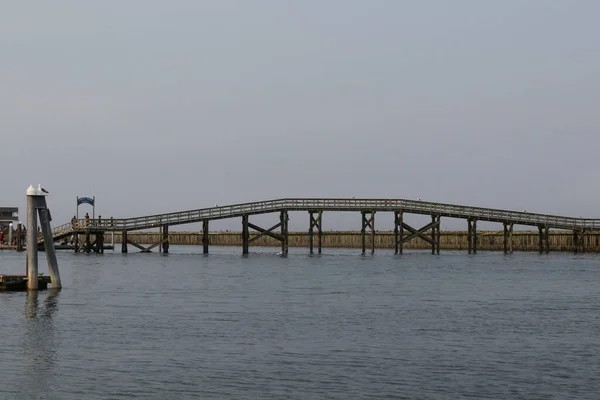 Walkway Harbor Westport Washington — стокове фото