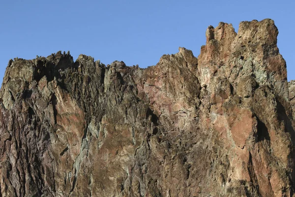 Velmi Zubatá Skalní Stěna Smith Rock State Park Oregon — Stock fotografie