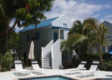 Türkler ve Caicos Adaları 'ndaki tipik mimari