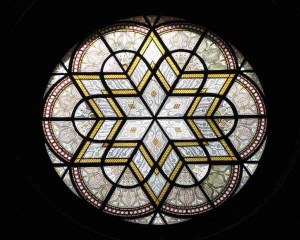 Rose Window Synagogue Espagnole Prague — Photo
