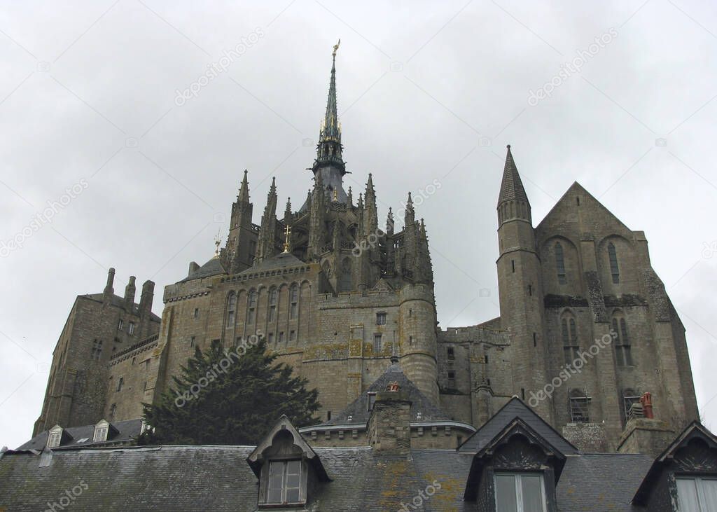 The Abbey at Mont St. Michel, Normandy, France