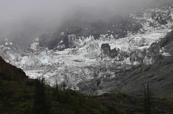 Closeup Surface Glacier North Stewart British Columbia — Stock Photo, Image