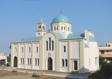 Yunanistan 'ın Kos Adası' ndaki Tipik Yunan Ortodoks Kilisesi