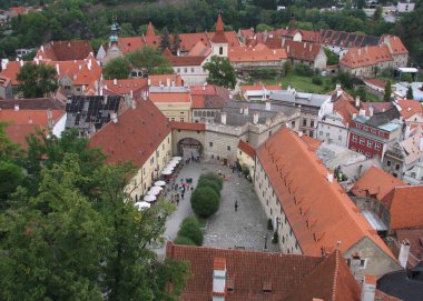 Çek Cumhuriyeti Cesky Krumlov Kalesine Giriş