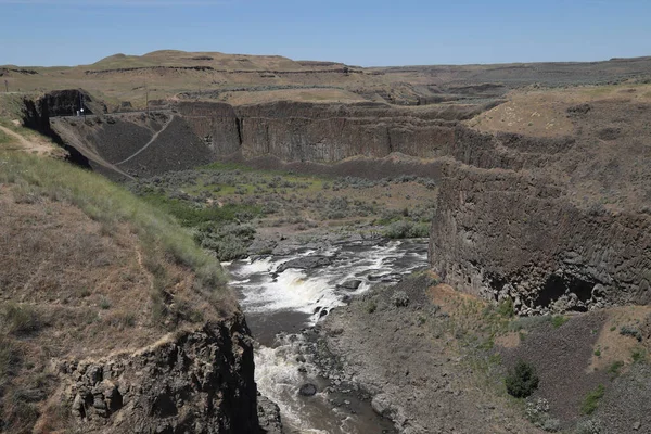 Palouse Falls, Washington 'dan nehrin yukarısındaki Rapids