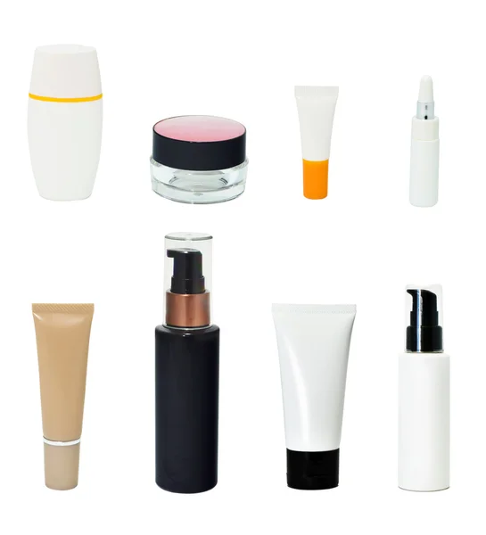 Frascos cosméticos en blanco — Foto de Stock