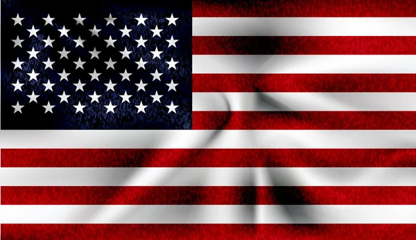 Εικονογράφηση σημαία ΗΠΑ grunge — Διανυσματικό Αρχείο