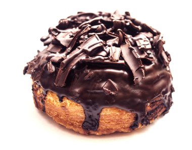  doughut çikolata ile tepesi tam