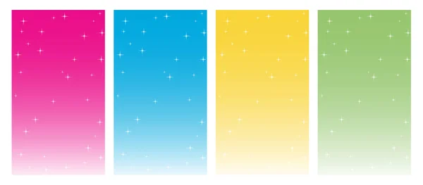 Set Colors Stardust Backgroundvibes Posters Design Y2K Illustration — Stock Vector